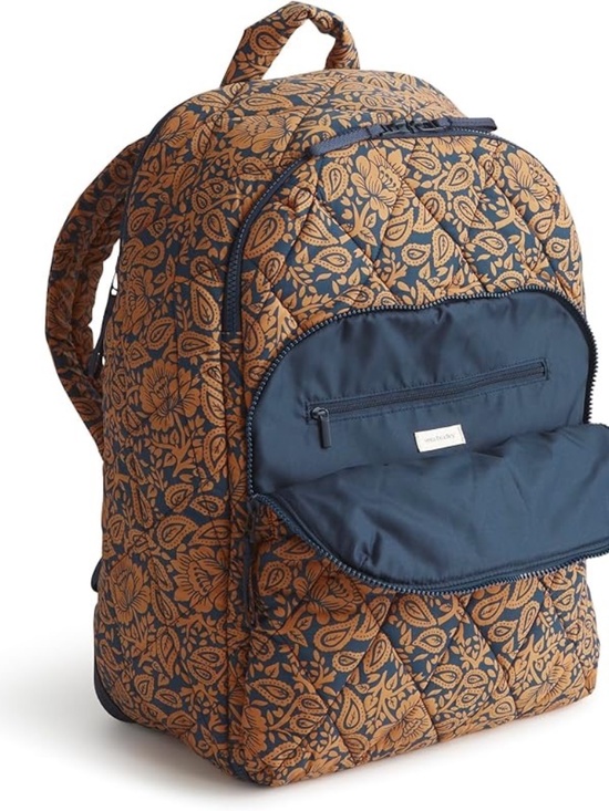 Vera Bradley Featherweight Westover Hybrid Backpack, Lotus Montage main image 6